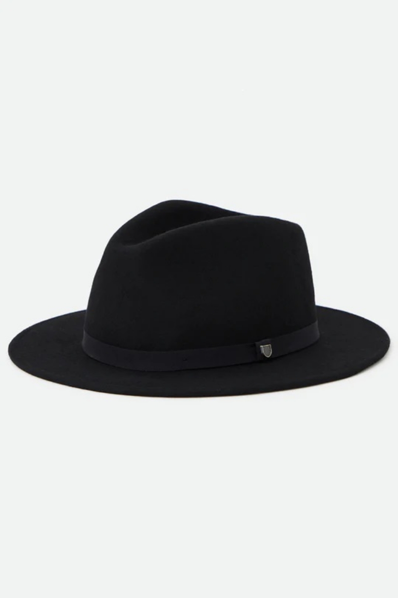 Picture of BRIXTON MESSER PACKABLE FEDORA Black