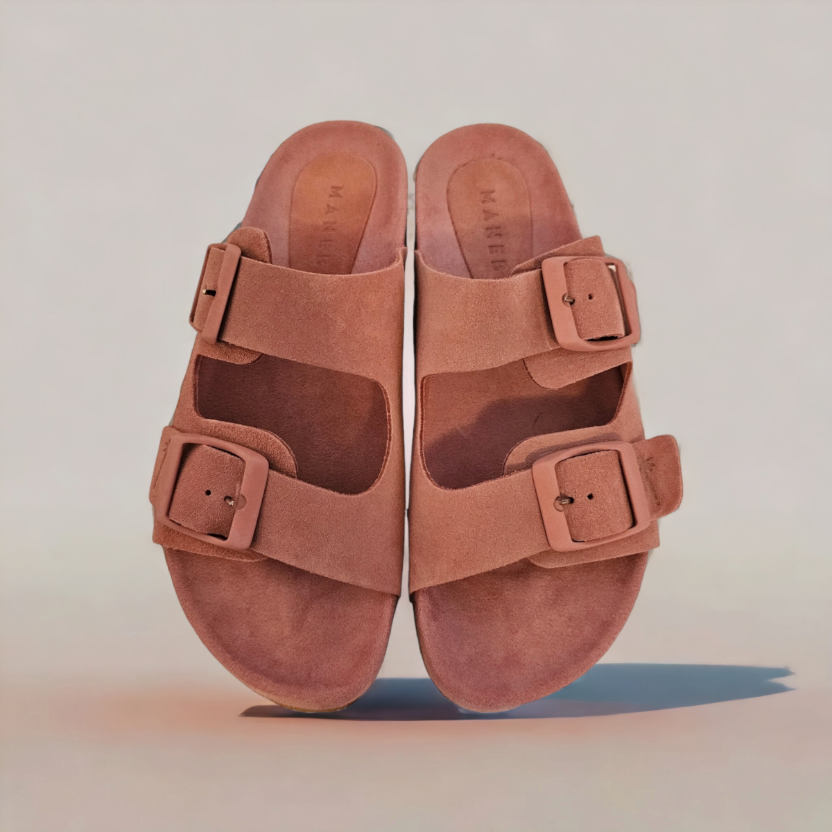 Picture of MANEBI Traveler Nordic sandals peony suede, hamptons