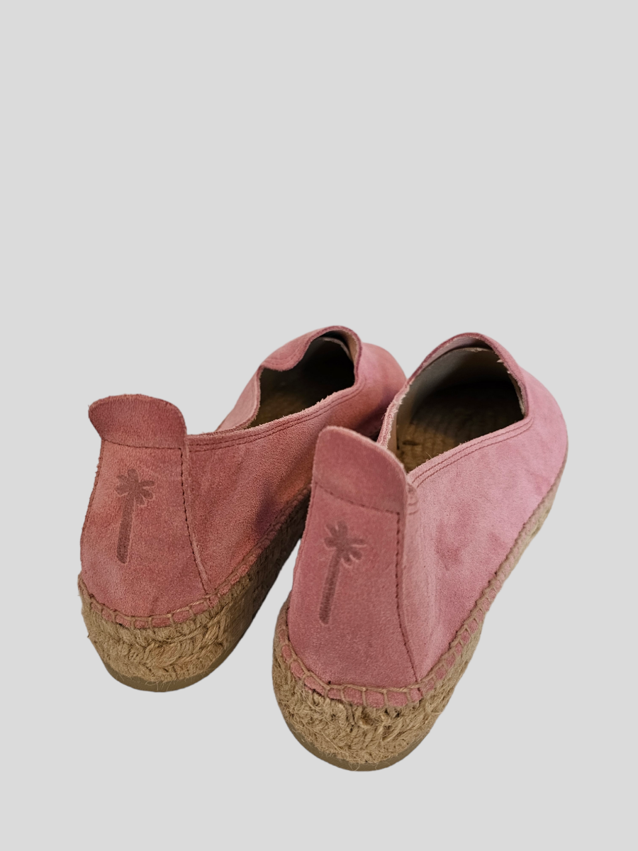 Picture of MANEBI Slippers Peony & Green palm suede