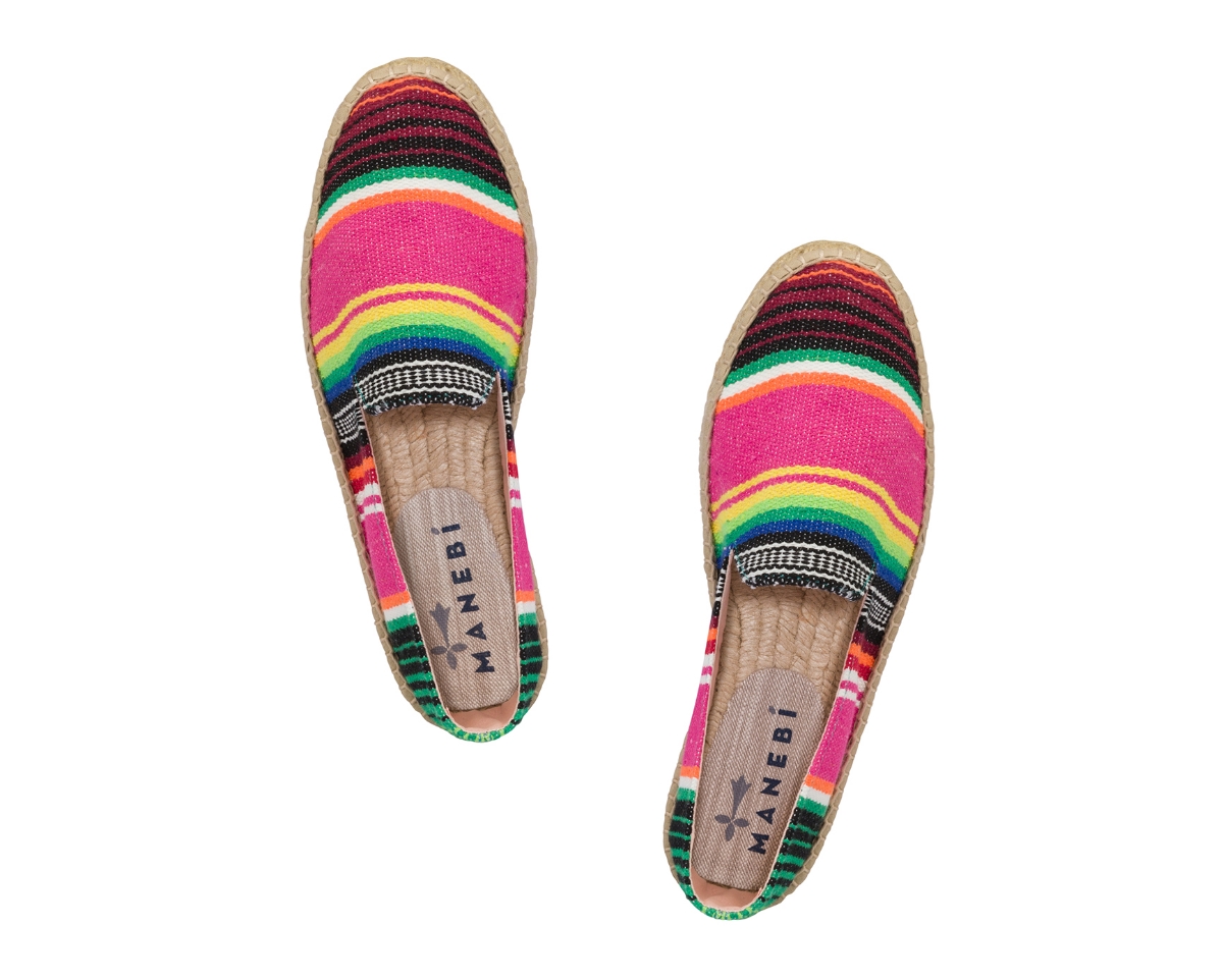 Picture of MANEBI Slippers D multicolor stripes mexi blanket Tulum